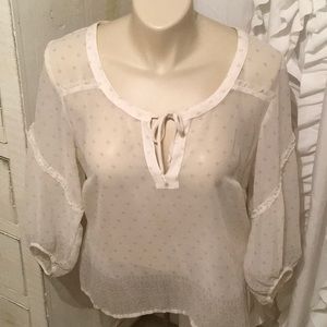 American Eagle XL sheer blouse